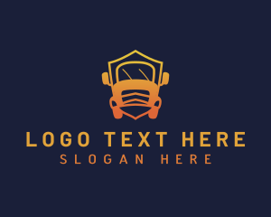 Courier - Shield Truck Logistics logo design
