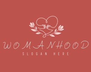 Foundation - Floral Heart Hug logo design