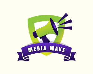 Megaphone Media Broadcast logo design