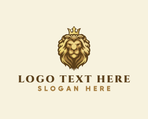 Gamer - Royal Lion Crown logo design