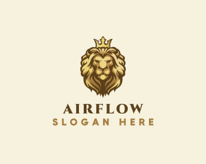 Royal Lion Crown logo design