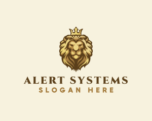 Royal Lion Crown logo design