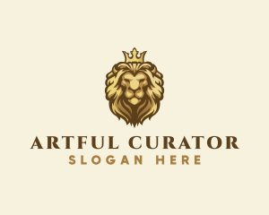 Royal Lion Crown logo design