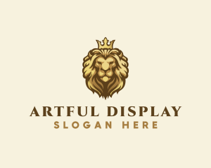 Royal Lion Crown logo design