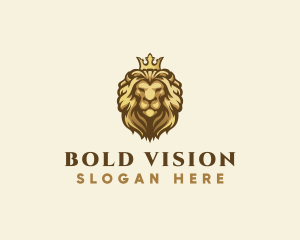 Royal Lion Crown logo design