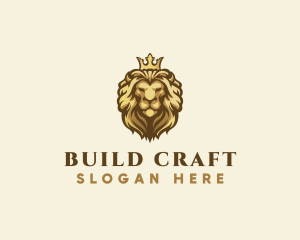 Royal Lion Crown logo design