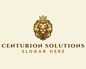 Royal Lion Crown logo design