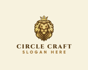 Royal Lion Crown logo design