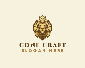 Royal Lion Crown logo design