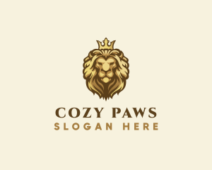 Royal Lion Crown logo design