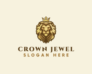 Crown - Royal Lion Crown logo design