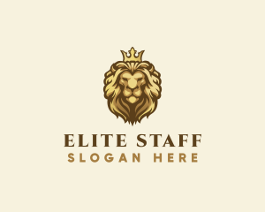 Royal Lion Crown logo design