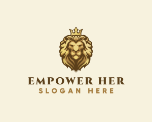 Royal Lion Crown logo design