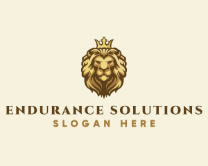 Royal Lion Crown logo design