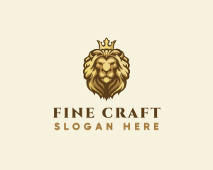 Royal Lion Crown logo design