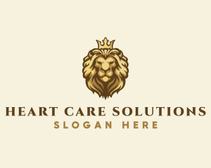 Royal Lion Crown logo design