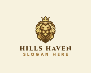 Royal Lion Crown logo design