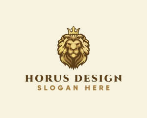 Royal Lion Crown logo design