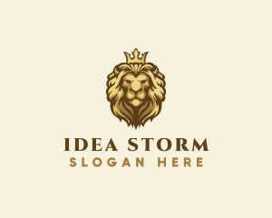 Royal Lion Crown logo design