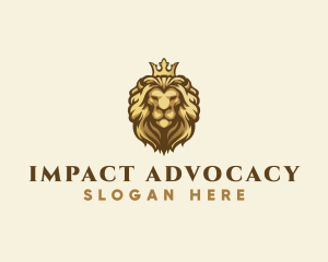 Royal Lion Crown logo design