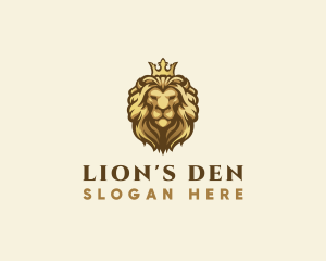 Lion - Royal Lion Crown logo design