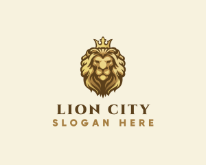 Royal Lion Crown logo design