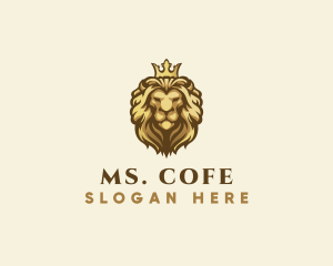 Royal Lion Crown logo design