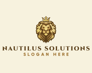 Royal Lion Crown logo design