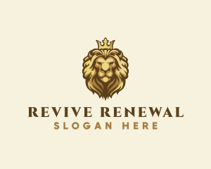 Royal Lion Crown logo design