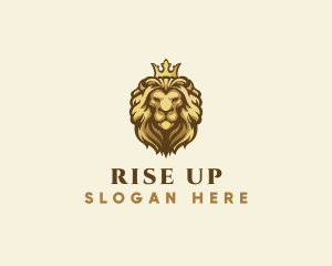 Royal Lion Crown logo design