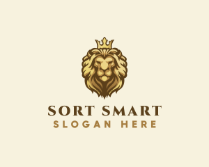 Royal Lion Crown logo design