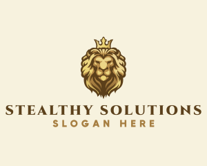 Royal Lion Crown logo design