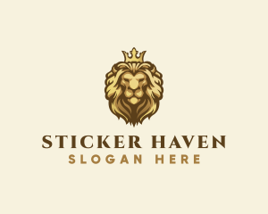 Royal Lion Crown logo design