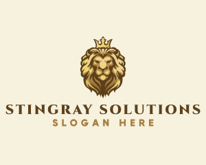 Royal Lion Crown logo design