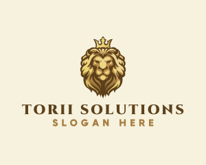 Royal Lion Crown logo design