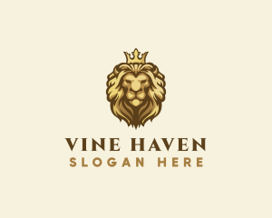 Royal Lion Crown logo design