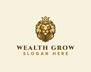 Royal Lion Crown logo design