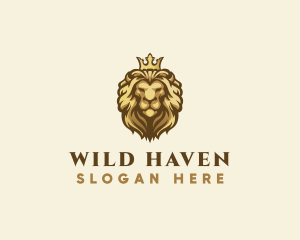 Royal Lion Crown logo design