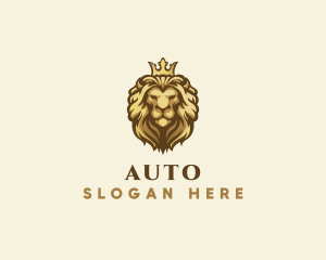 Royal Lion Crown logo design