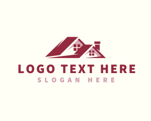Mortgage - House Roofing Construction logo design