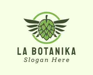 Beer Hops Wings  Logo