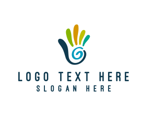 Human Rights - Humanity Hand Care logo design