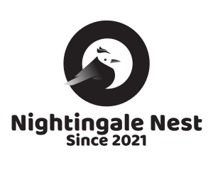 Nightingale - Cute Bird Aviary logo design