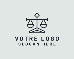 Financial - Justice Law Firm logo design