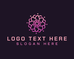Network - Flower Eco Technology logo design
