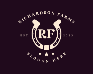 Western Horseshoe Farm  logo design