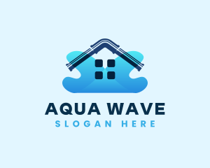 House Pipe Plumbing Water logo design