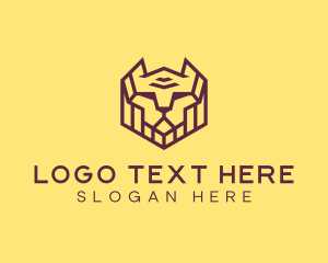 Leo - Tribal Feline Cat logo design