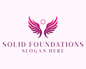 Holistic Angel Wings Logo