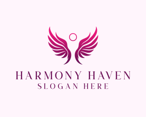 Holistic - Holistic Angel Wings logo design